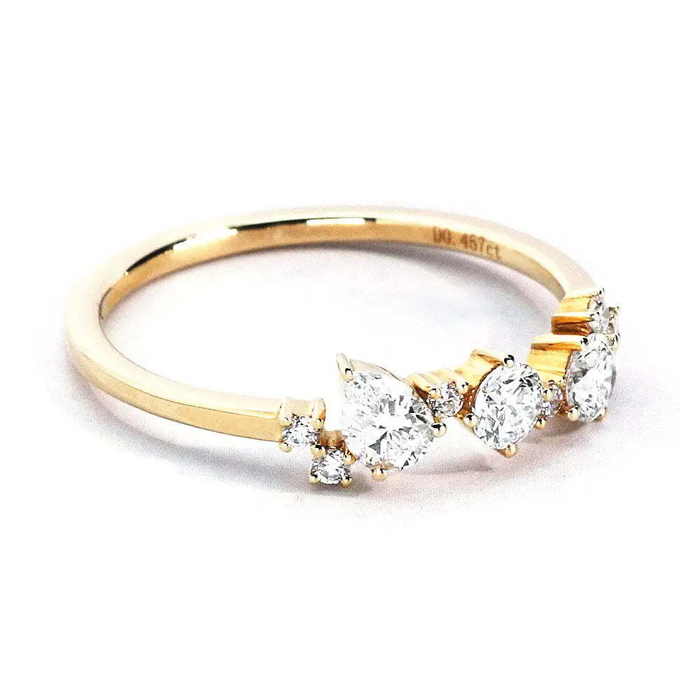 Yasmin Ring in 14K Gold - LeCaine Gems