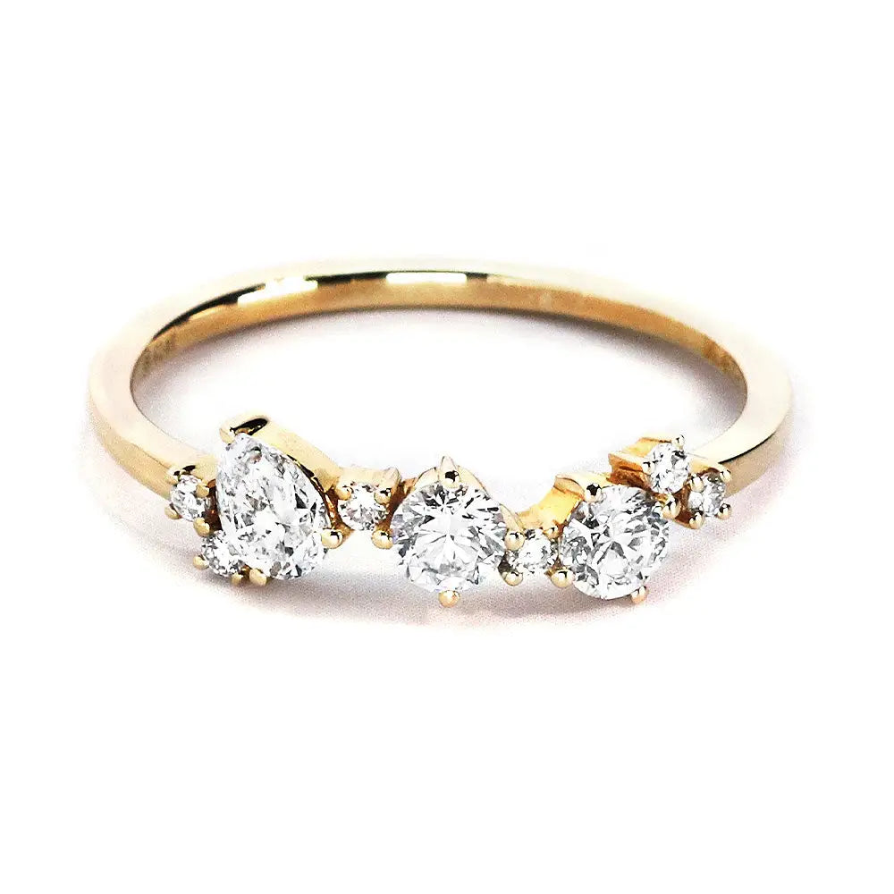 Yasmin Ring in 14K Gold - LeCaine Gems