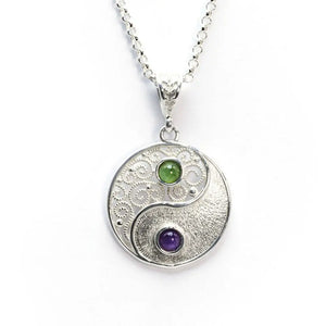 Yin Yang Necklace with Sterling Silver (PAX17) - necklace